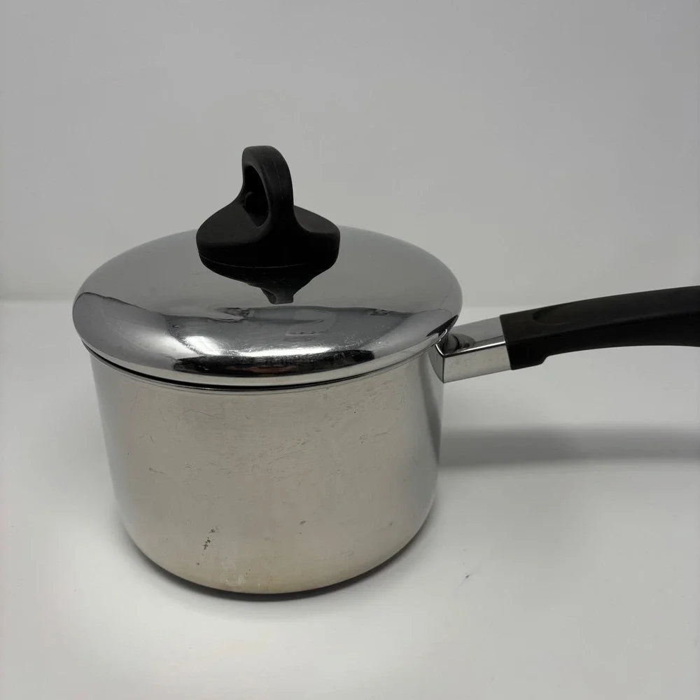 Revere Ware 97f 3QT Stainless Steel Saucepan with Lid Clinton, IL‎ USA
